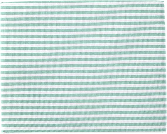 Teka Lençol com Elástico Harmonia Casal 100% Algodão Verde e Branco