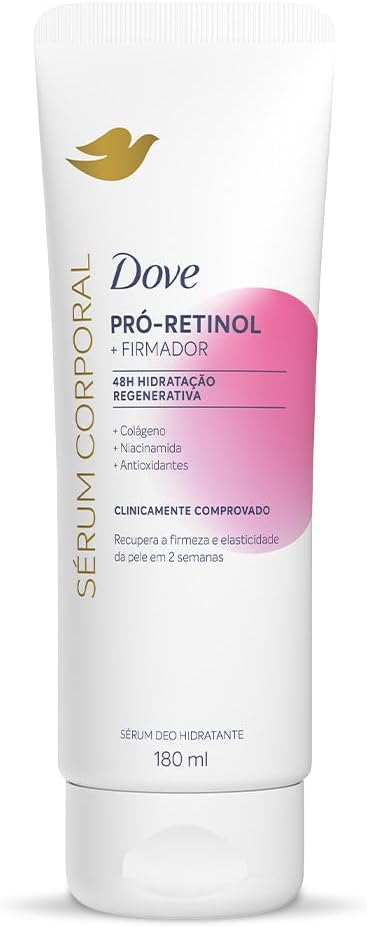 Sérum Hidratante Corporal 48h de Hidratação Regenerativa Dove Firmador Com Pró-Retinol e Niacinamida, Recupera a Firmeza e Elasticidade da Pele em 2 Semanas 180mL