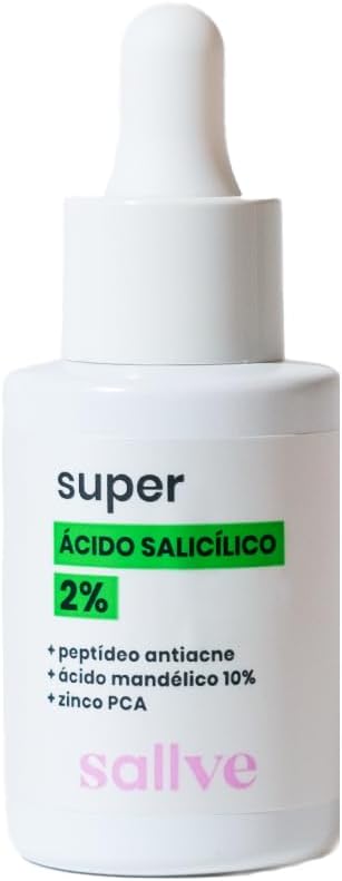 Sérum Sallve Super, Com Ácido Salicílico 2%, 30ml