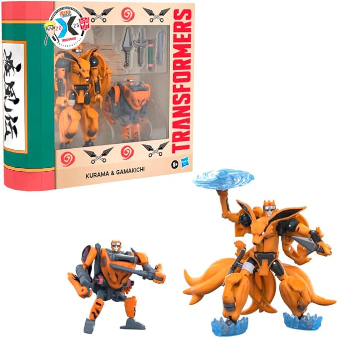 Figura Transformers Kurama e Gamakichi