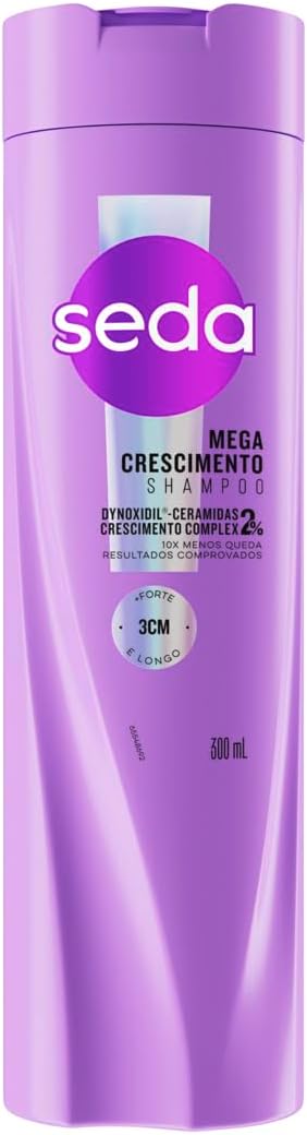 Shampoo Mega Crescimento Seda, 300ml