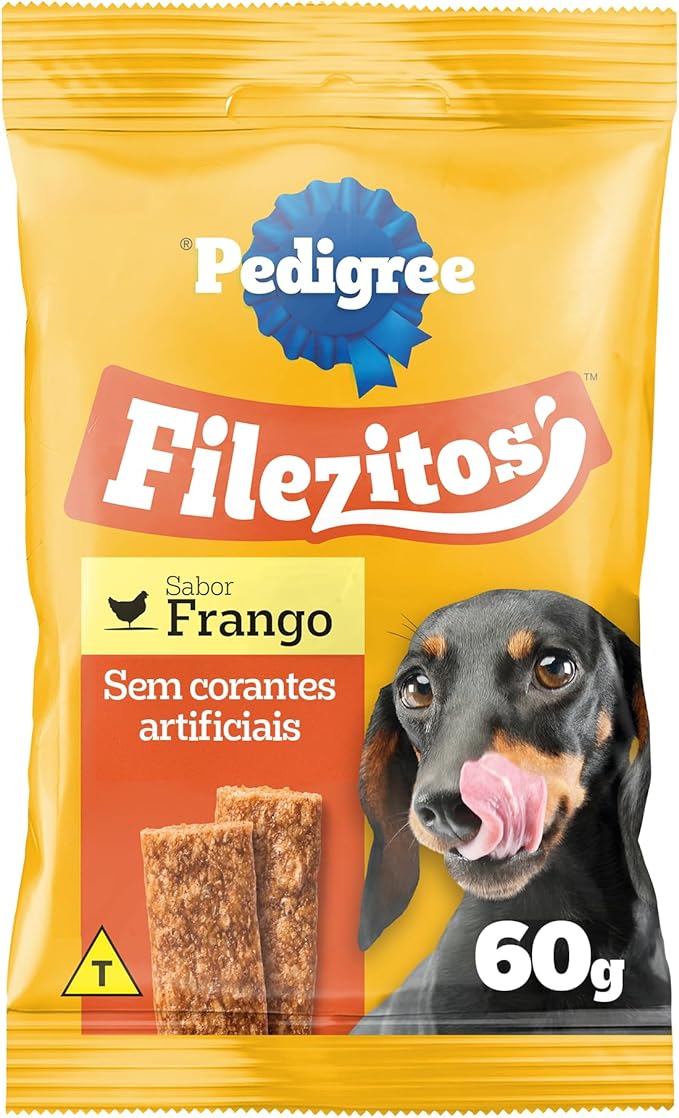 Petisco Pedigree Filezitos Bifinho Frango Cães Adultos 60g