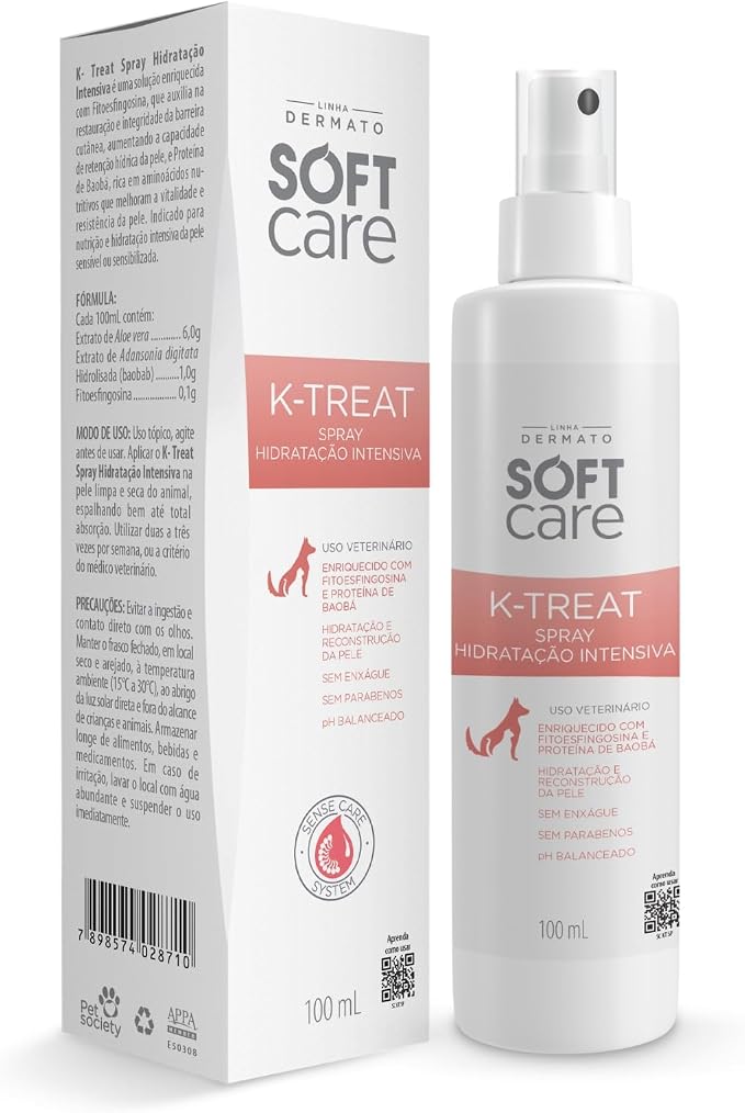 Spray para Cães e Gatos Pet Society Soft Care K-Treat, 100ml