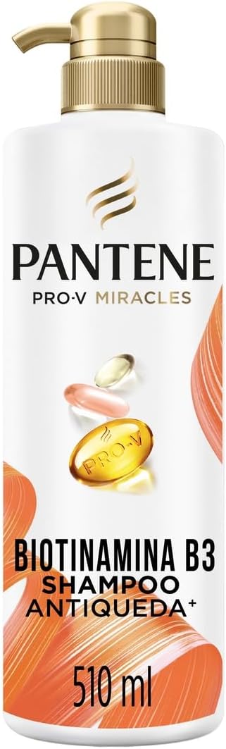 Pantene Pro-V Shampoo Biotinamina B3 Antiqueda e Nutrição 510 ml