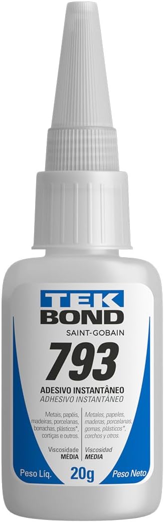 Cola instantânea TekBond 793 20g Bico Anti-entupimento