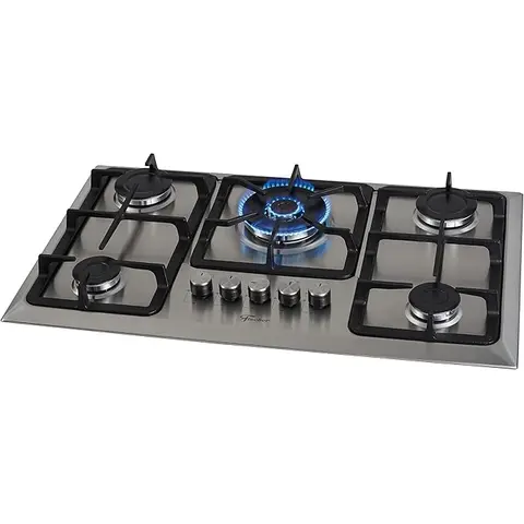 Fischer Cooktop Gás 5 Bocas TC Infinity Mesa Inox Bivolt 23678-54121