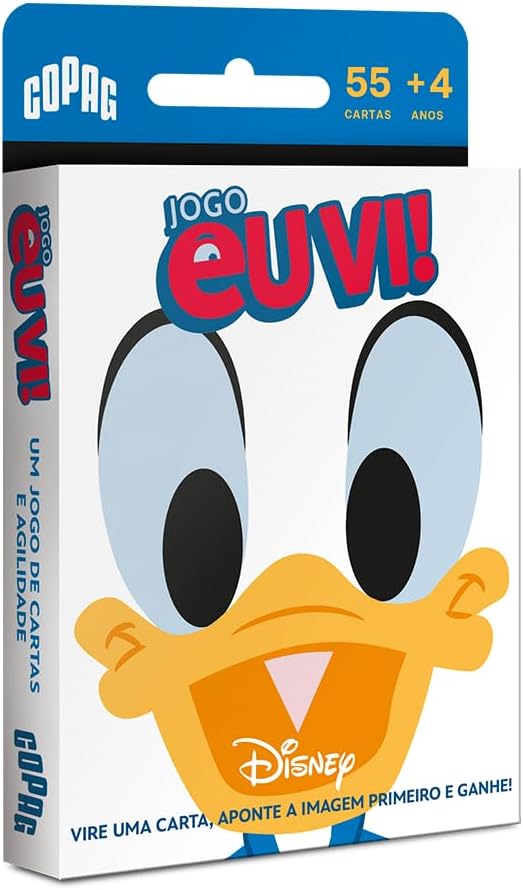 Copag, jogo Eu Vi! Clássicos Disney, de Atençao e Rapidez