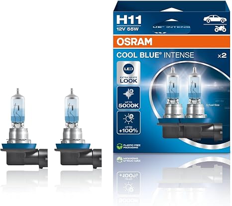 OSRAM COOL BLUE INTENSE NEXT GENERATION H11 64211 CBN - HCB DUO (até 5000K)