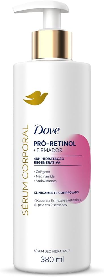 Sérum Hidratante Corporal 48h de Hidratação Regenerativa Dove Firmador Com Pró-Retinol e Niacinamida, Recupera a Firmeza e Elasticidade da Pele em 2 Semanas 380mL