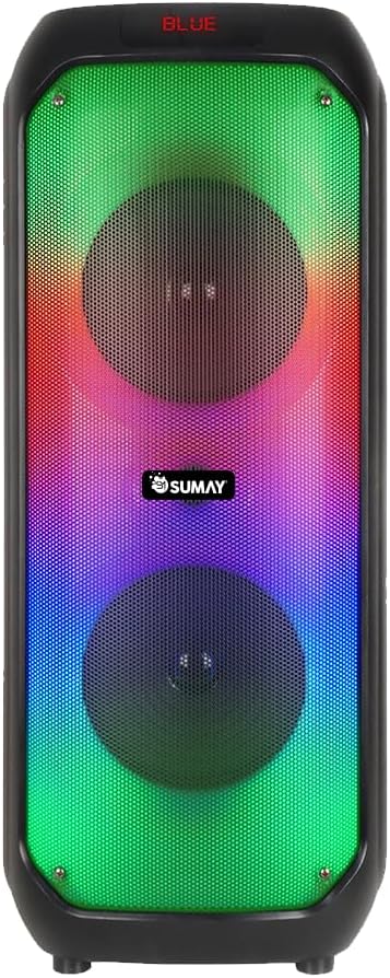 Sumay Caixa de Som Bluetooth Fire 1000W Portátil