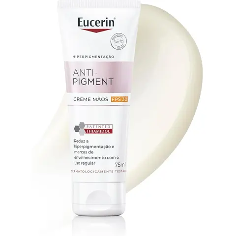 EUCERIN Creme de Mãos Clareador de Manchas FPS 30 75ml, Anti-Pigment, Antimanchas, Thiamidol