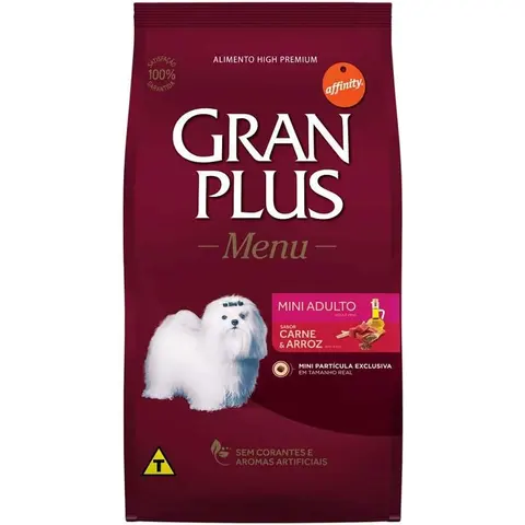 Happy Watch Ração Granplus Menu Cães Adultos Mini Carne E Arroz 10 1 Kg