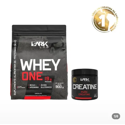 Kit Whey Protein One Refil 900g + Creatina Monohidratada Pura 150g - Dark Lab