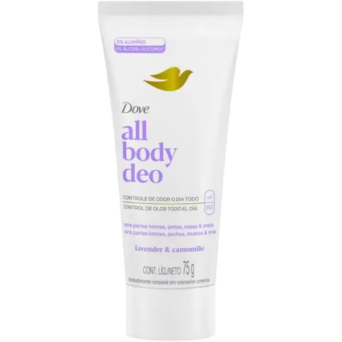 Desodorante Corporal em Creme Dove, Lavanda e Camomila, 75g