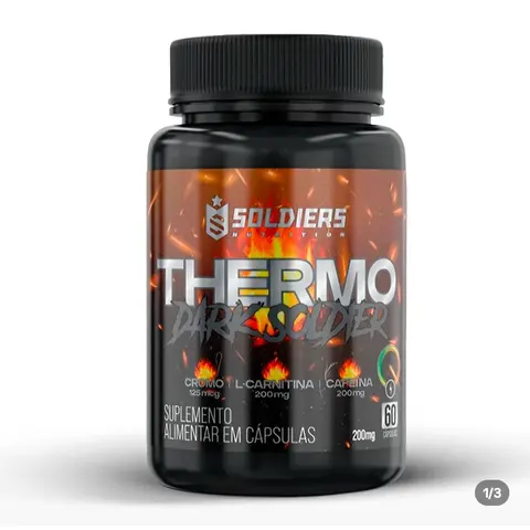 Termogênico Dark Soldier 100% Importado Soldiers Nutrition Cafeína Energia