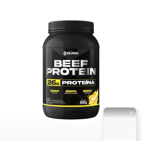 Beef Protein Suplemento Alimentar de Proteínas em Pó 900g - Soldiers Nutrition