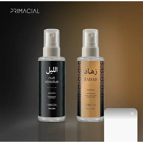 Kit 2 Body Splash Masculino Zahad + Nuit Absolue Cítrico Amadeirado Especiado
