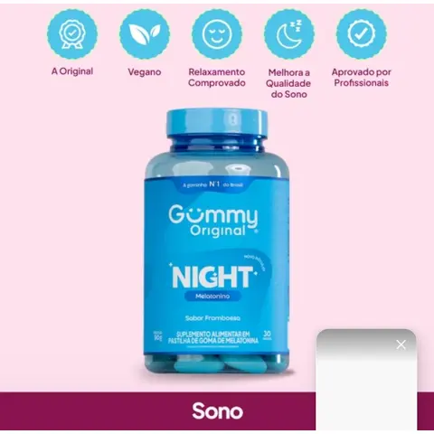 Gummy Original Night - Para uma boa noite de sono