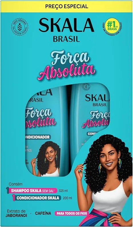 Kit Skala Brasil Força Absoluta Shampoo 325ml e Condicionador 200ml