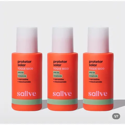 Kit 3 Protetores Solares Toque Seco FPS 50  - Sallve