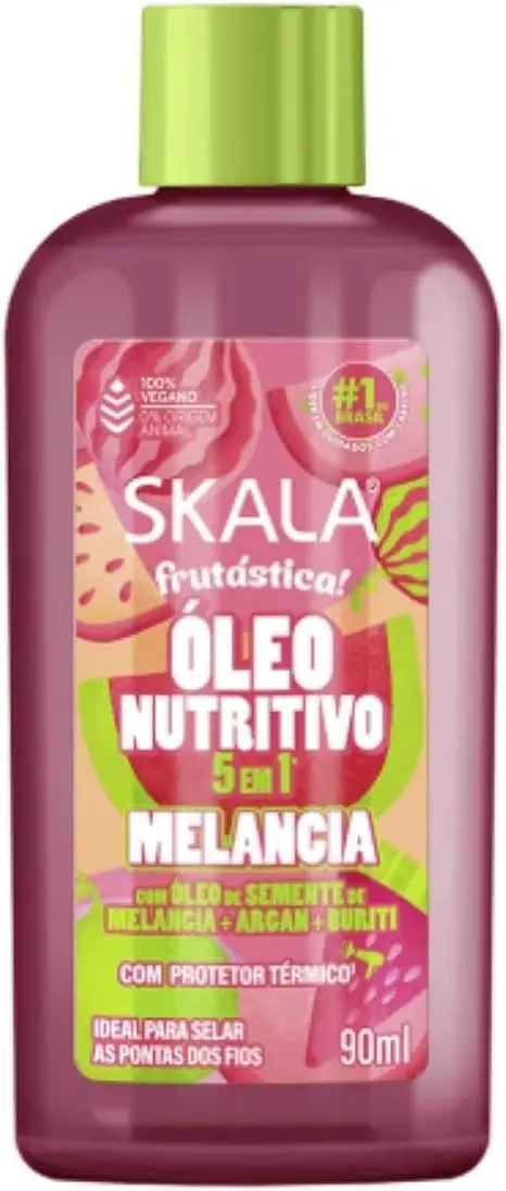 Óleo Capilar Skala Melancia 90ml 5 em 1 com Argan e Buriti