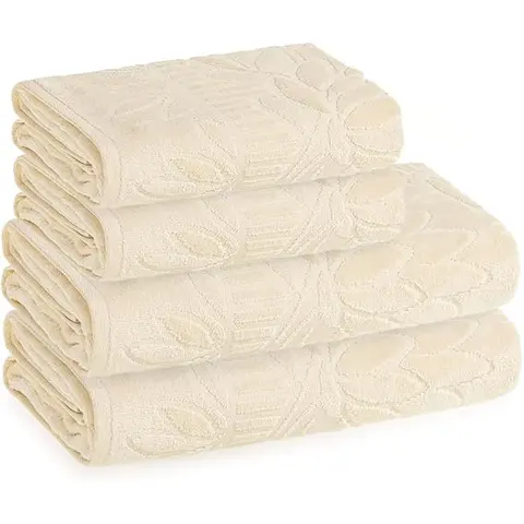 Karsten Jogo Banho Lotus Vanilla 100% Algodão 4 peças