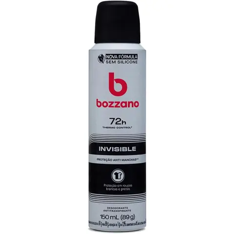Desodorante Bozzano Aerossol Antitranspirante Masculino Invisible 150ml