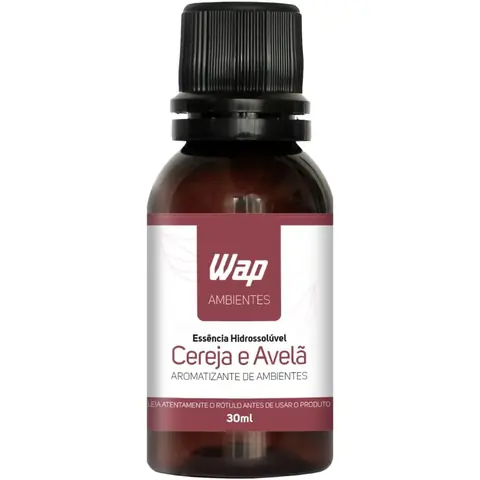 WAP Essência Hidrossolúvel Umidificador e Climatizador 30ml Cereja e Avelã