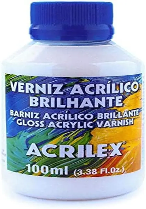 Verniz Acrílico Brilhante, Acrilex, Incolor, 100 ml