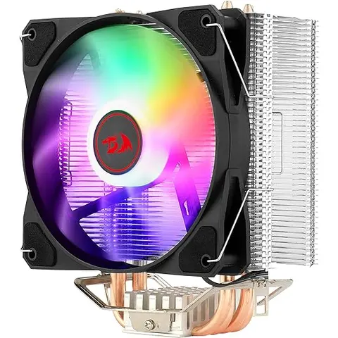 Aircooler Redragon Tyr Preto Iluminação Rainbow com Fan de 120mm CC-9104