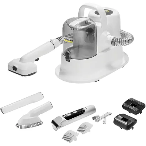 Kärcher Aspirador Tosador de Pelos Pet Clean 5 em 1 com Kit de Cuidados Completo e Produto Recarregável 220v
