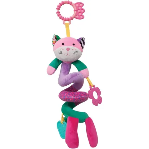 Brinquedo de Mola Buba Happy Zoo, Gatinho, Colorido