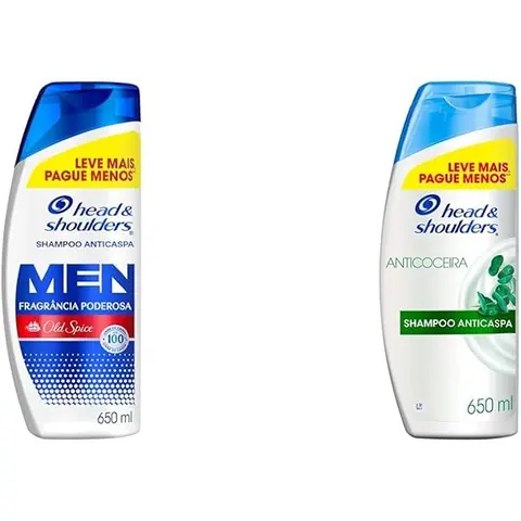 Kit Head & Shoulders Shampoo Men Old Spice 650ml + Anticoceira 650ml